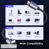 Кабель мультимедійний HDMI M to HDMI M 2.0m 8K60Hz 48Gbps braided black Ugreen (85169)