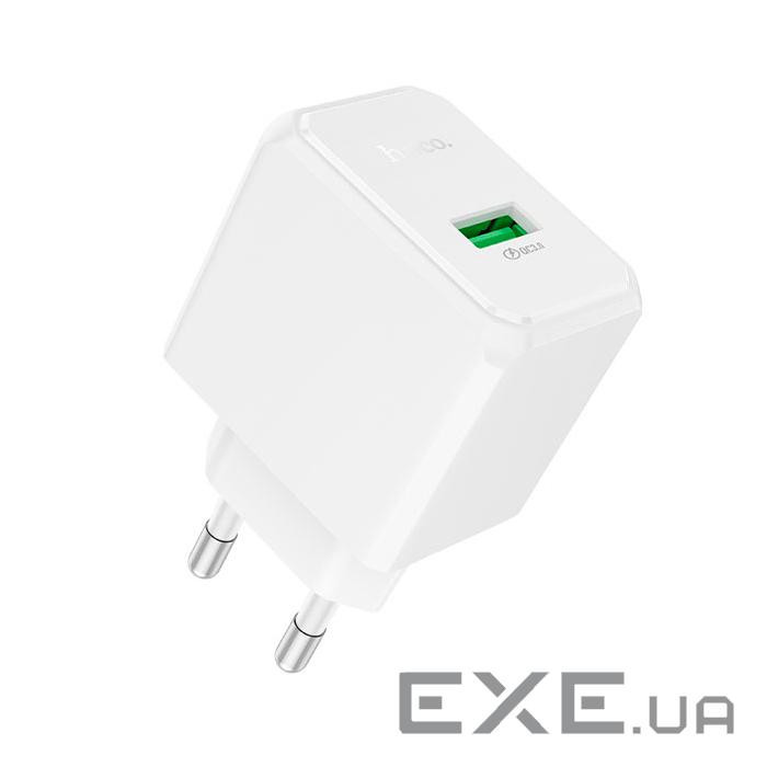 СЗУ HOCO NT5, 1xUSB, 18W, White, Box (HOCO NT5 / W)