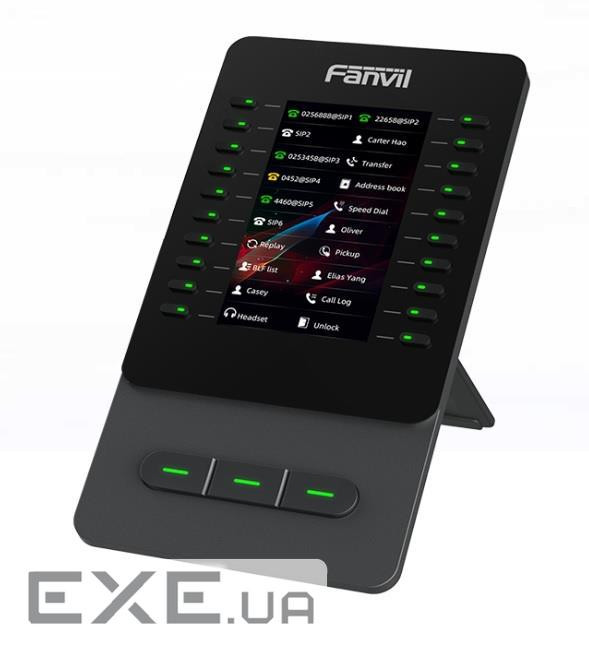 Модуль розширення Fanvil EM60, 1xUSB-C, 1xUSB-A, 4.3 кольоровий екран, до 60 DSS клавіш для V65, V66