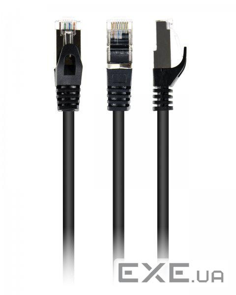 Патч-корд 3м S/FTP Cat 6A CU LSZH black Cablexpert (PP6A-LSZHCU-BK-3M)
