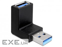 Переходник Lucom оборудования USB3.0 A M/F, адаптер угловой 90 вниз Down (62.09.8027-1)