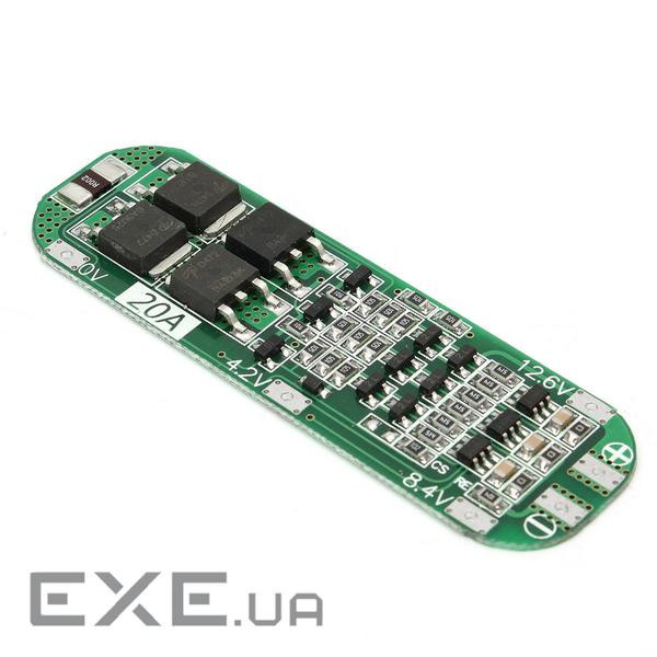 Контролер заряду для літієвої батареї 18650, робочий струм 20A (13478) 20A (13478)