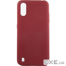 Чохол для моб. телефону Dengos Carbon Samsung Galaxy A01, red (DG-TPU-CRBN-55) (DG-TPU-CRBN-55)