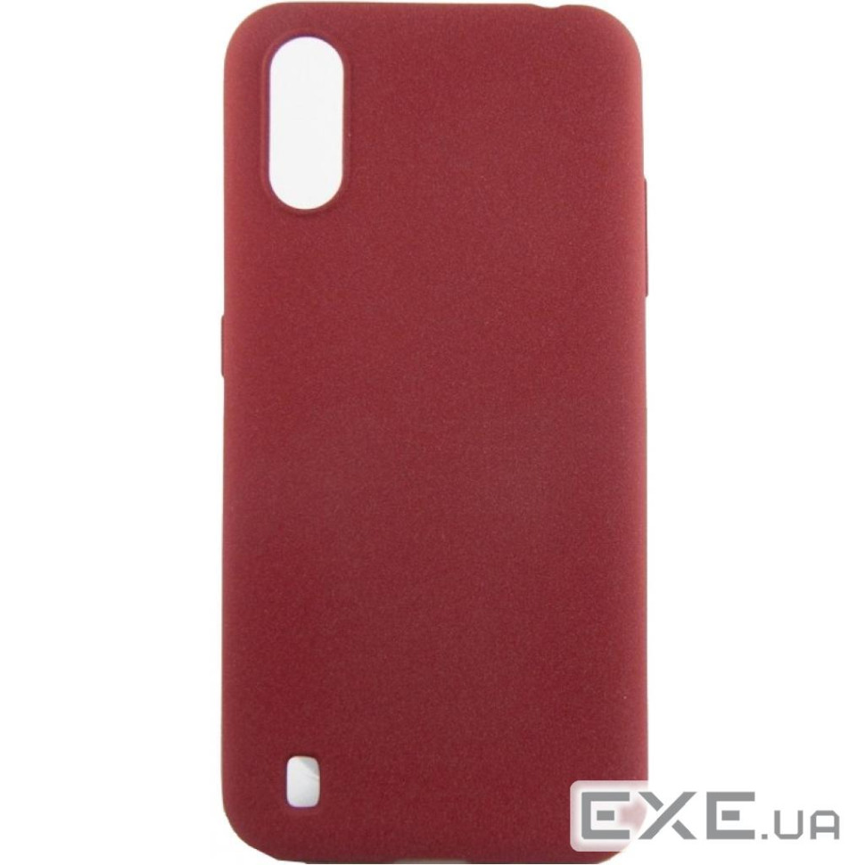 Чохол для моб. телефону Dengos Carbon Samsung Galaxy A01, red (DG-TPU-CRBN-55) (DG-TPU-CRBN-55)