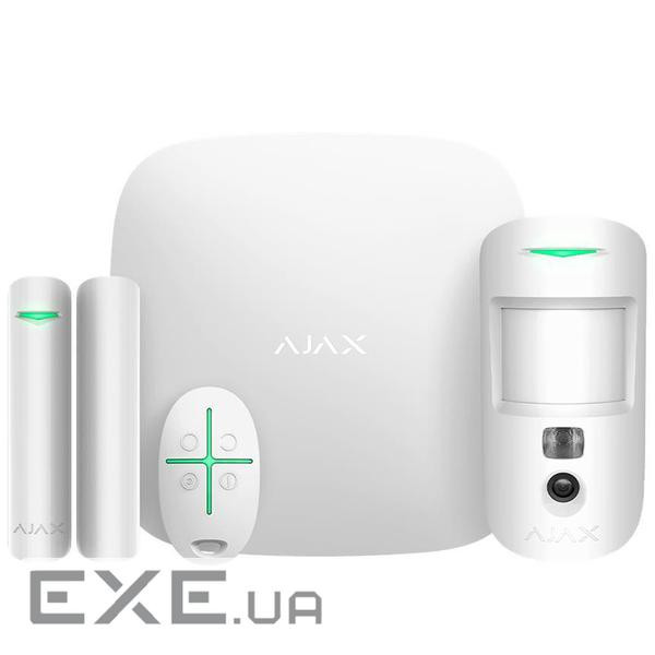Комплект охоронної сигналізації Ajax StarterKit Cam Plus HDR white (000052843)