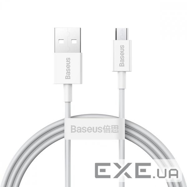 Кабель Baseus Superior Series Fast Charging Data Cable USB to Micro 2A 1m White (CAMYS-02)