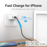 Кабель Vention USB - Lightning (M/M), 2.4 A, 1 м , Black (LABHF)