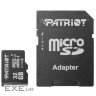 Карта пам'яті PATRIOT microSDHC LX 32GB UHS-I Class 10 + SD-adapter (PSF32GMCSDHC10)