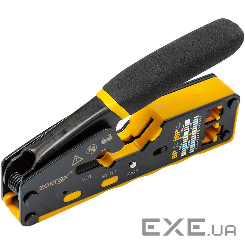 Інструмент для обтиску RJ45 з інструментом для зняття ізоляції та різаком (TV993291)