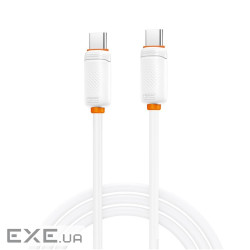 Дата кабель USB-C to USB-C 1.0m 27W white XO (XO-CB-300CC-WH)