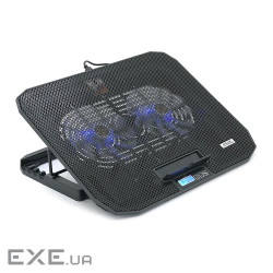 Підставка під ноутбук IceCoorel N106L, 10-18", 2*125mm 1400&plusmn,10% RPM, корпус плас