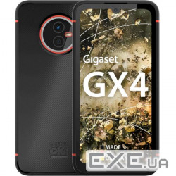 Смартфон Gigaset GX4 IM 4/64GB Dual Sim Black (S30853H1531R111), 6.1'' (1560х 720) IPS/MediaTek Heli
