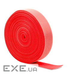 Стяжки на липучці ширина 12мм, рулон 45м, червоні, ціна за рулон (ZD-005 12мм червоні) )