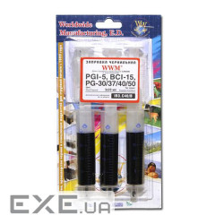 Заправочний набір WWM CANON PG-40 Black (3x20ml) (IR3.C40/B)