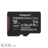 Карта пам"яті Kingston 1TB microSDXC class 10 UHS-I U3 V30 A1 Canvas Select Plus (SDCS3/1TBSP)