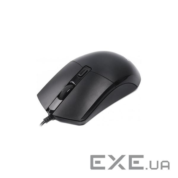 Миша провідна, оптична, 4 кнопки, 2400 DPI, USB, чорний (Mc-4B01)