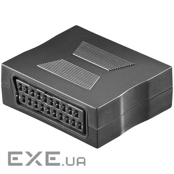 Перехідник аудіо-відео SCART F/F,21pin Plastic,чорний (75.05.0771-1) (75.05.0771-1)