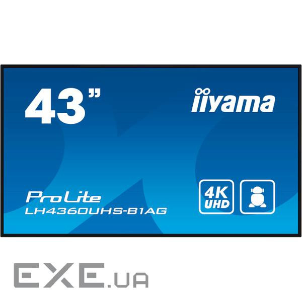 Інформаційний дисплей 42.5" IIYAMA ProLite (LH4360UHS-B1AG)