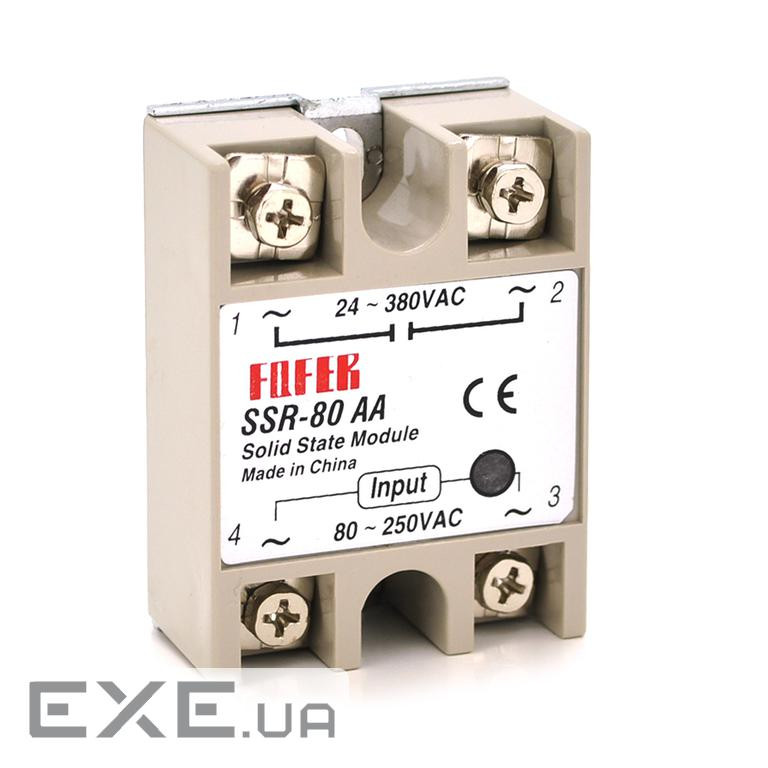 Твердотельне реле Fotek SSR-80АA 80А 24-380В AC (SSR-80AA)