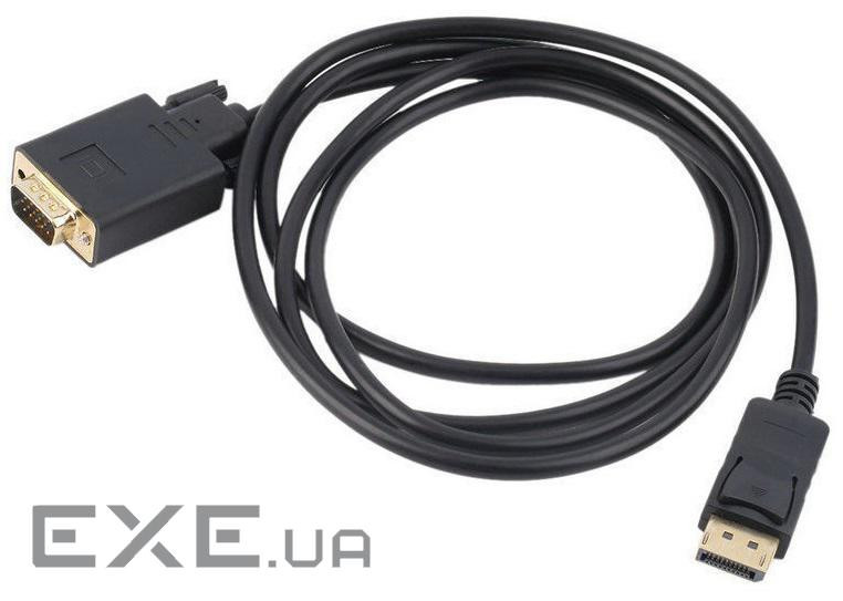 Кабель Kingda DisplayPort M-VGA M, чорний 1.8м (S0199)
