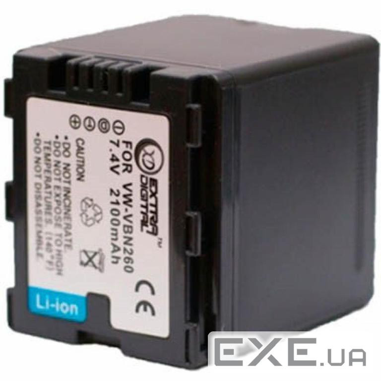 Акумулятор до фото/відео Extradigital Panasonic VW-VBN260 (BDP2594) (DV00DV1362)