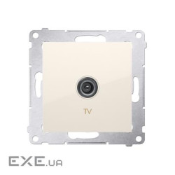 Розетка Premium TV, кремовая (DAK1.01/41)