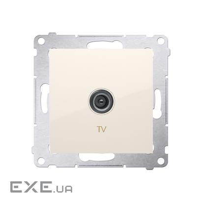 Розетка Premium TV, кремовая (DAK1.01/41)