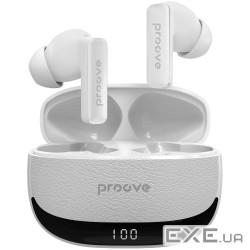 Беспроводные наушники Proove Dreamer TWS with ANC (APP) white (TWDM0001AP02)