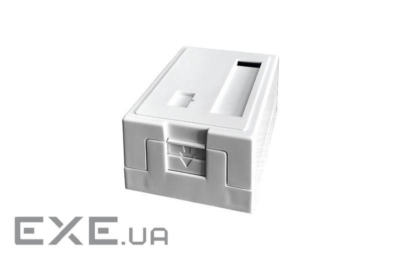 Розетка зовнішнього монтажу під модульний роз'єм OK-net 1 порт (OK-MI123)