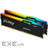 Модуль пам'яті KINGSTON FURY Beast RGB DDR5 5600MHz 64GB Kit 2x32GB (KF556C40BBAK2-64)