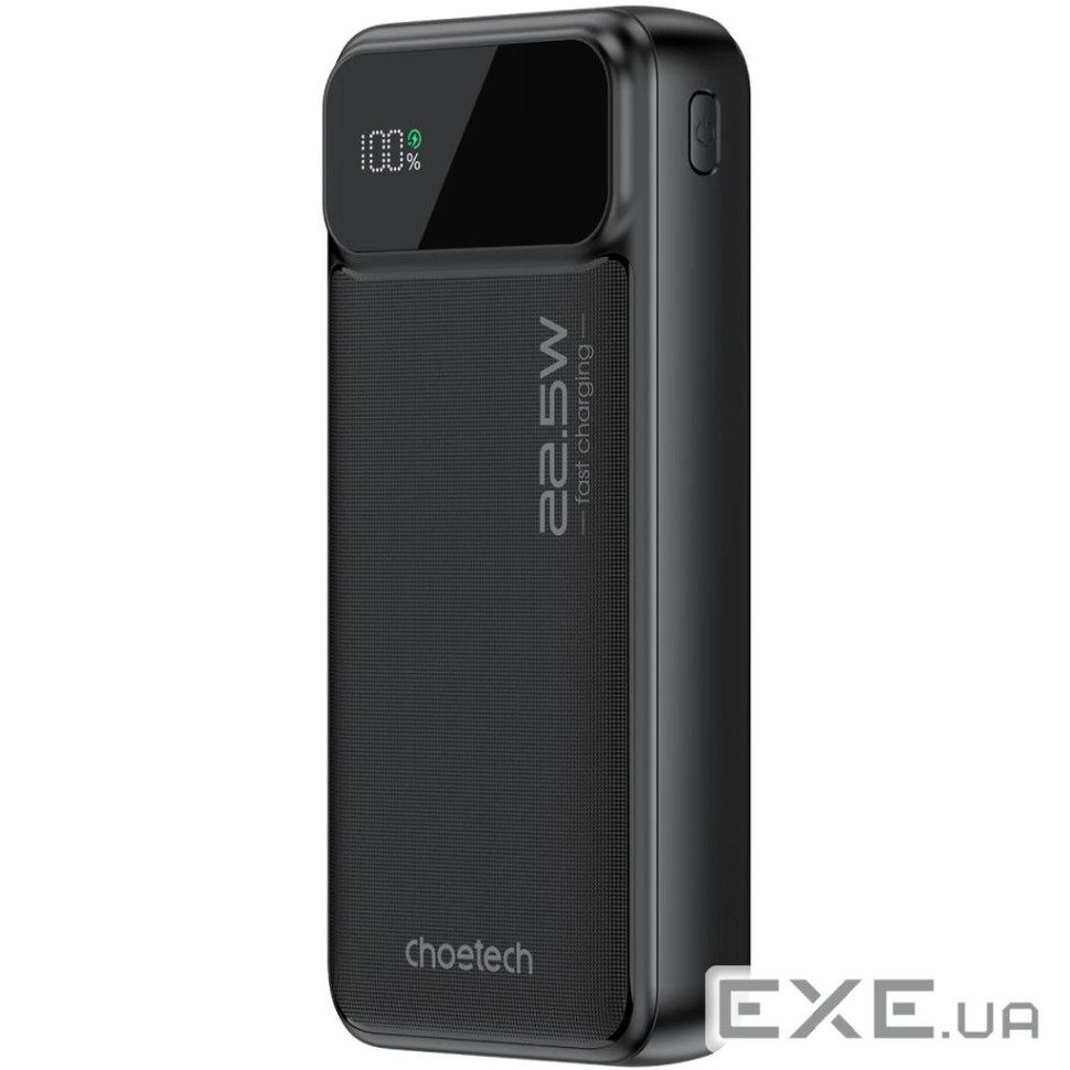 УМБ Choetech 20000mAh 22.5W PD,QC3.0 2USB-A+USB-C In/Out Black (B729-ACBK)