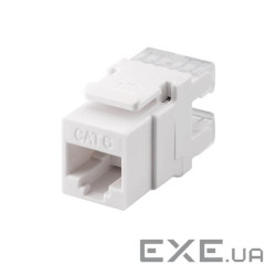 Конектор мережевий FreeEnd-RJ45 UTP6 (Keystone),конектор ToolFree SNAP-IN,білий (62.09.8392-1) (62.09.8392-1)