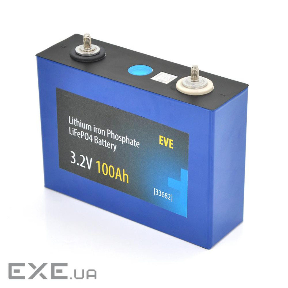 Осередок EVE 3.2V 100AH для збирання LiFePo4 акумулятора, (160х50х115(131)) м (EVE-3.2V-100A(LF100))