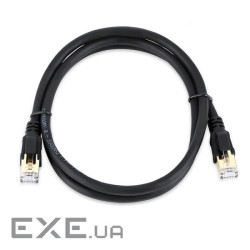 Патч-корд литий VEGGIEG, CCA, SSTP, RJ45, Cat.8, 1,5m, чорний (PCV-V-E803)