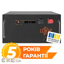 Аккумулятор LP LiFePO4 51,2 V-150 Ah (7680 Wh) (BMS JK 150 А/100 А) RM RS485/CAN BL (41764)