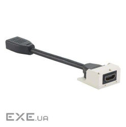 Модуль Mini-Com HDMI 2,0 з пігтейлом 15см, білий (CMHDMITIW)