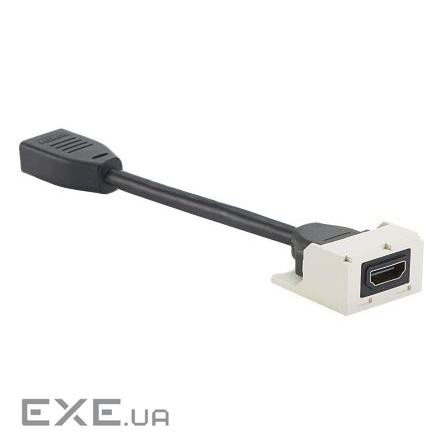 Модуль Mini-Com HDMI 2,0 з пігтейлом 15см, білий (CMHDMITIW)