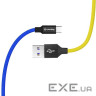 Дата кабель USB 2.0 AM to USB-C 1.0m National ColorWay (CW-CBUC052-BLY)