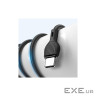 Дата кабель USB 2.0 AM to USB-C 1.0m 2.1A black XO (XO-NB200-TC-1-BK)