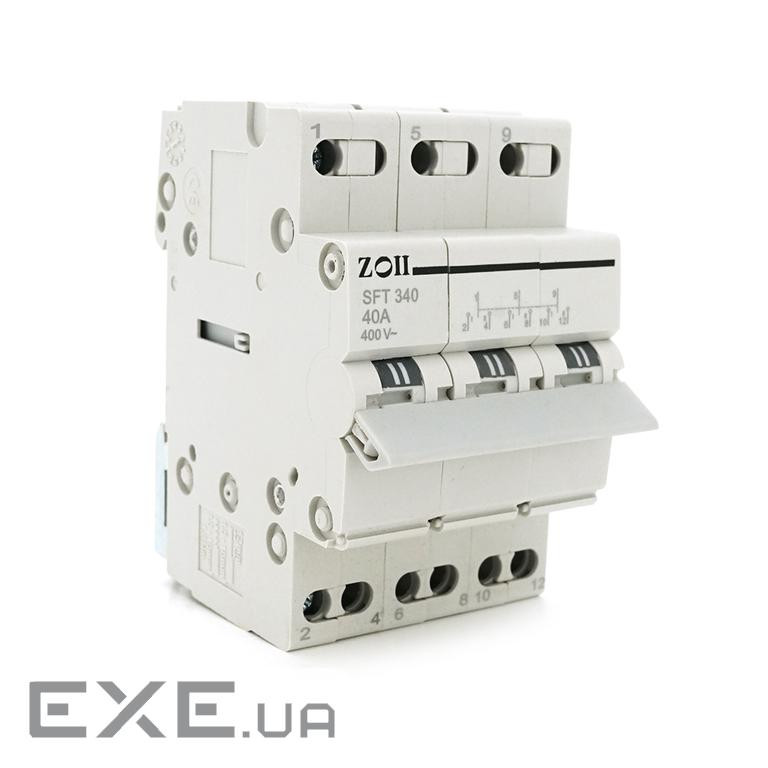 Автоматичний перемикач Voltronic SF219G-3P-40A із загальним виходом, 2-положення, (SF219G-3P-40A-TC) , (SF219G-3P-40A-TC