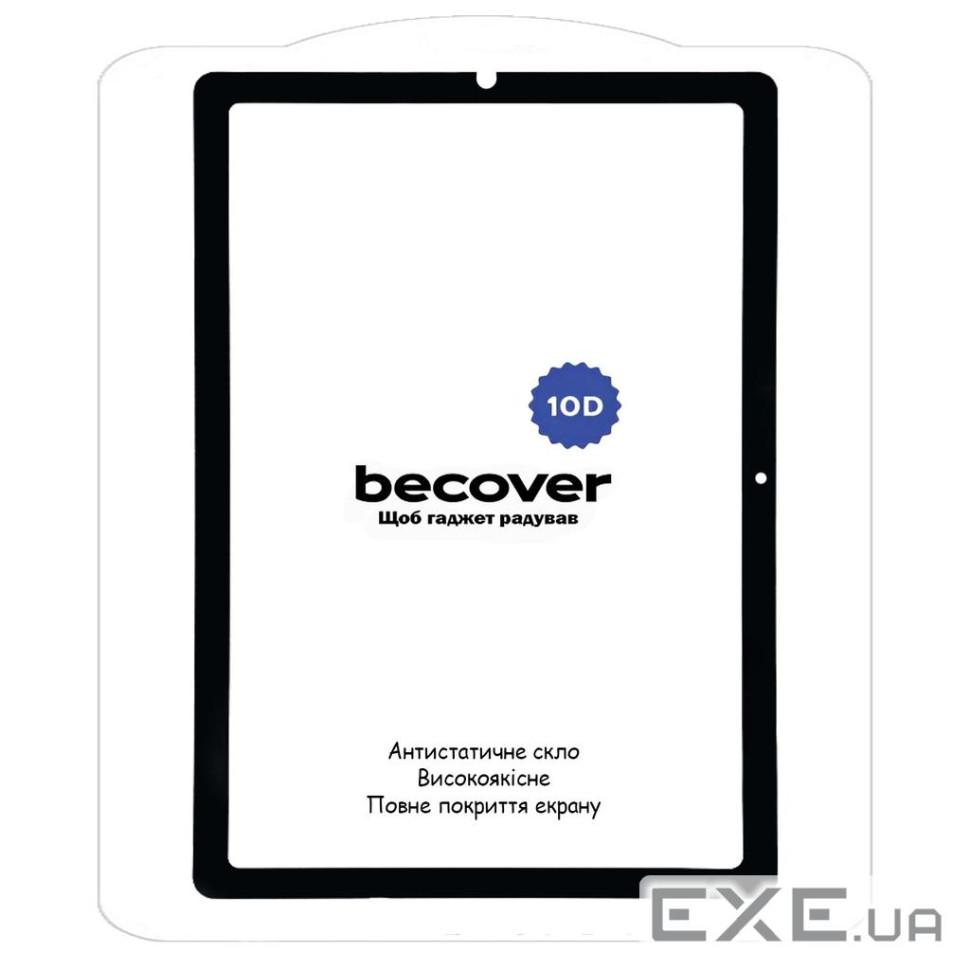 Защитное стекло BeCover для Samsung Galaxy Tab S6 Lite (2024) 10.4" P620/P625/P627 10D Black (710802