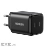Зарядний пристрій Ugreen X526 2xUSB-C PD45W GaN black (65058)