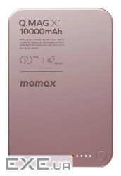 Портативний зарядний пристрій WRL 10000MAH Q.MAG X1 PINK IP117AP MOMAX
