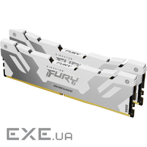 Модуль пам'яті KINGSTON FURY Renegade White/Silver DDR5 8000Mhz 32GB Kit 2x16GB (KF580C38RWK2-32)