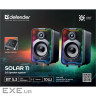 Акустична система 2.0 Defender Solar 11 10Вт, Bluetooth, RGB підсвітка, USB, чорна (65811)