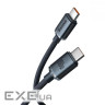 Кабель Baseus Crystal Shine Type-C to Type-C 100W 1.2M Синій (CAJY000603)
