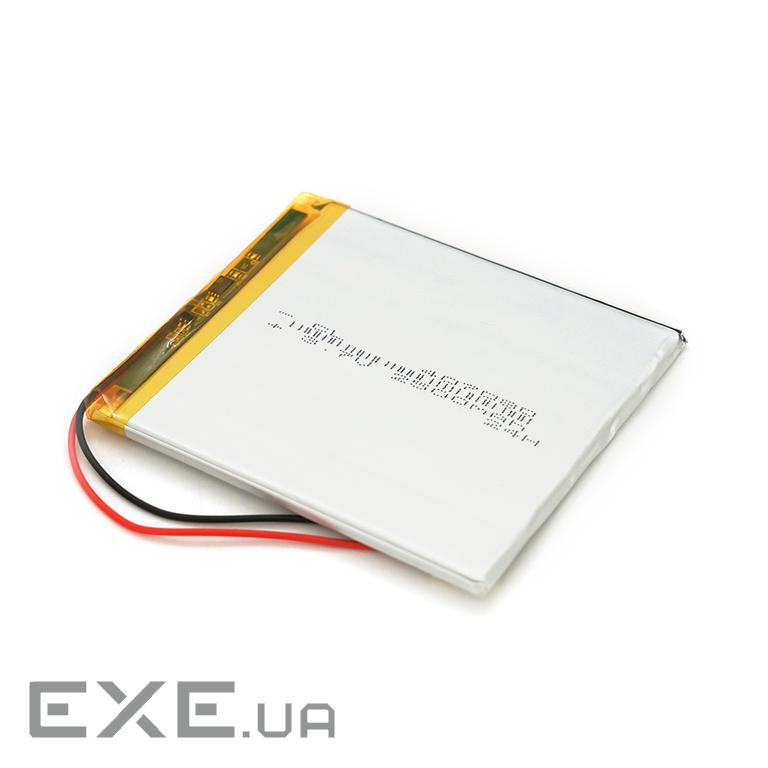Літій-полімерний акумулятор 4*70*80mm (Li-ion 3.7В 2500мА&middot,год) (407080) ) (407080)