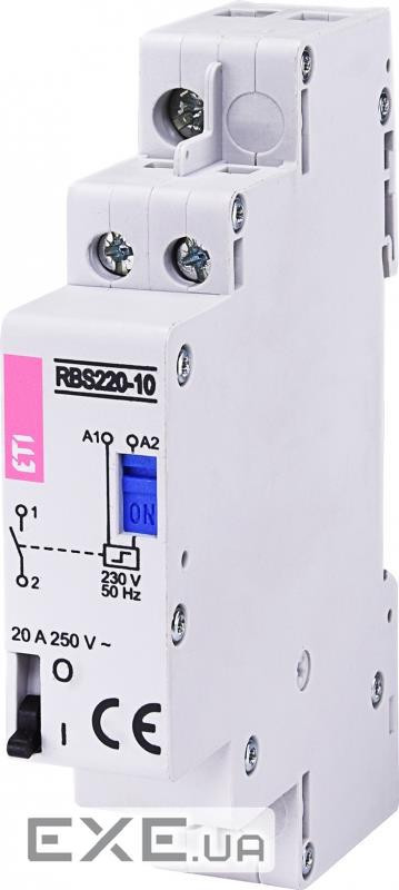Контактор імпульсний ETI RВS 220-11 230V AC (20A, 1NO+1NC) (2464106)