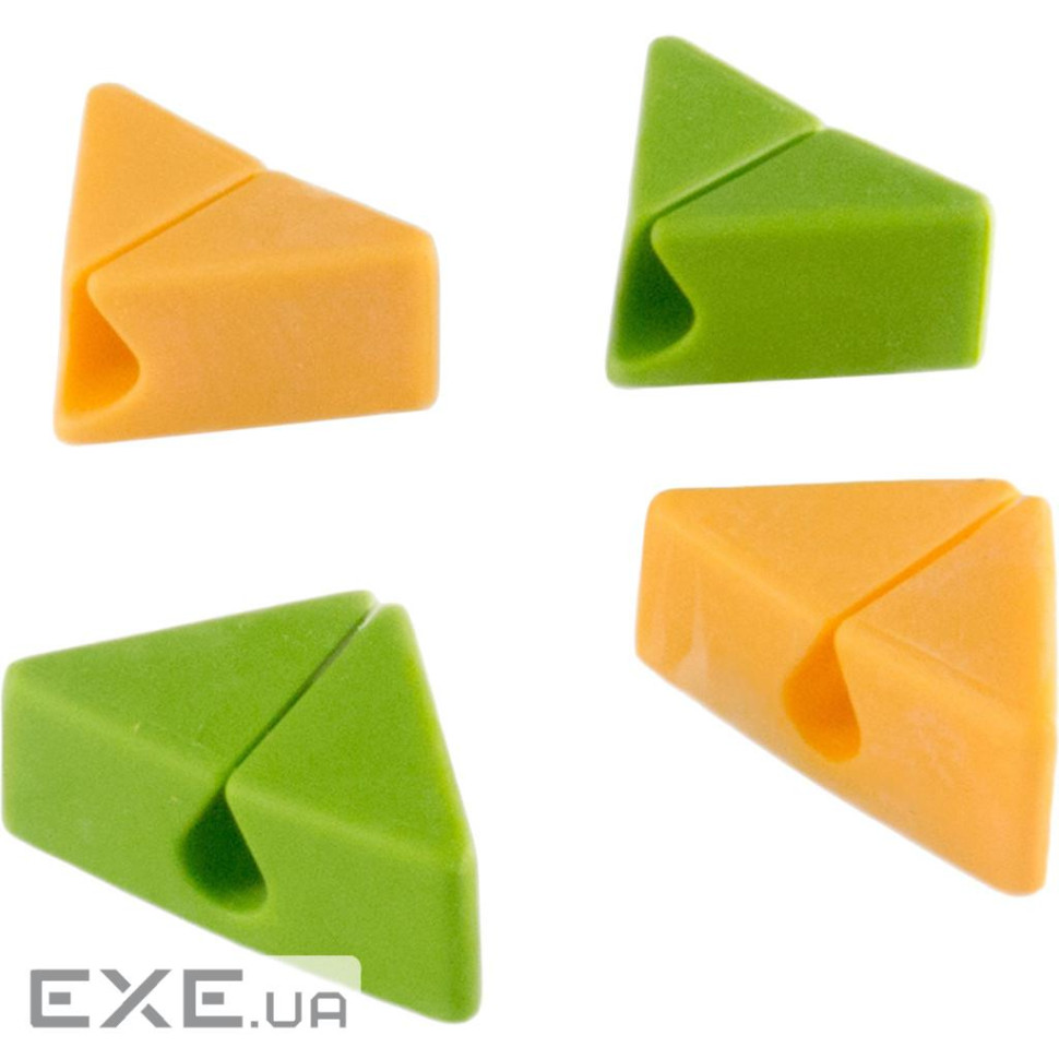 Тримач для кабелю Extradigital CC-965 Cable Clips, Green/Orange (KBC1802)