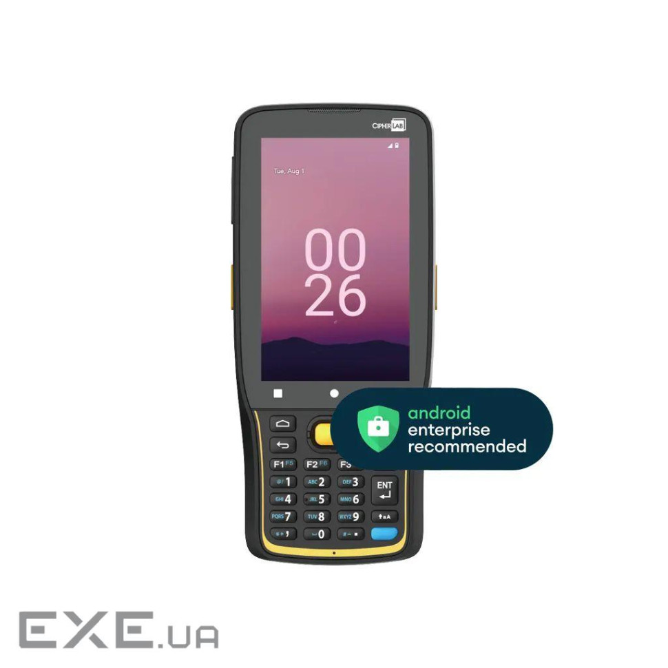 Термінал збору даних Cipherlab RK26 2D 4GB/64GB/BT/WiFi/GPS/NFC/EDR/4" WVGA/25key/IP (AK266S4DNNG41)